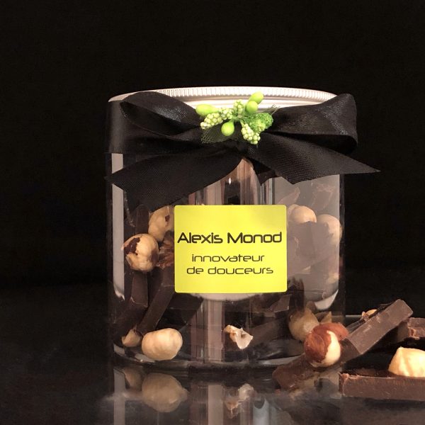 Chocolaterie et confiserie à Nice - chocolat concassé noir aux Noisettes